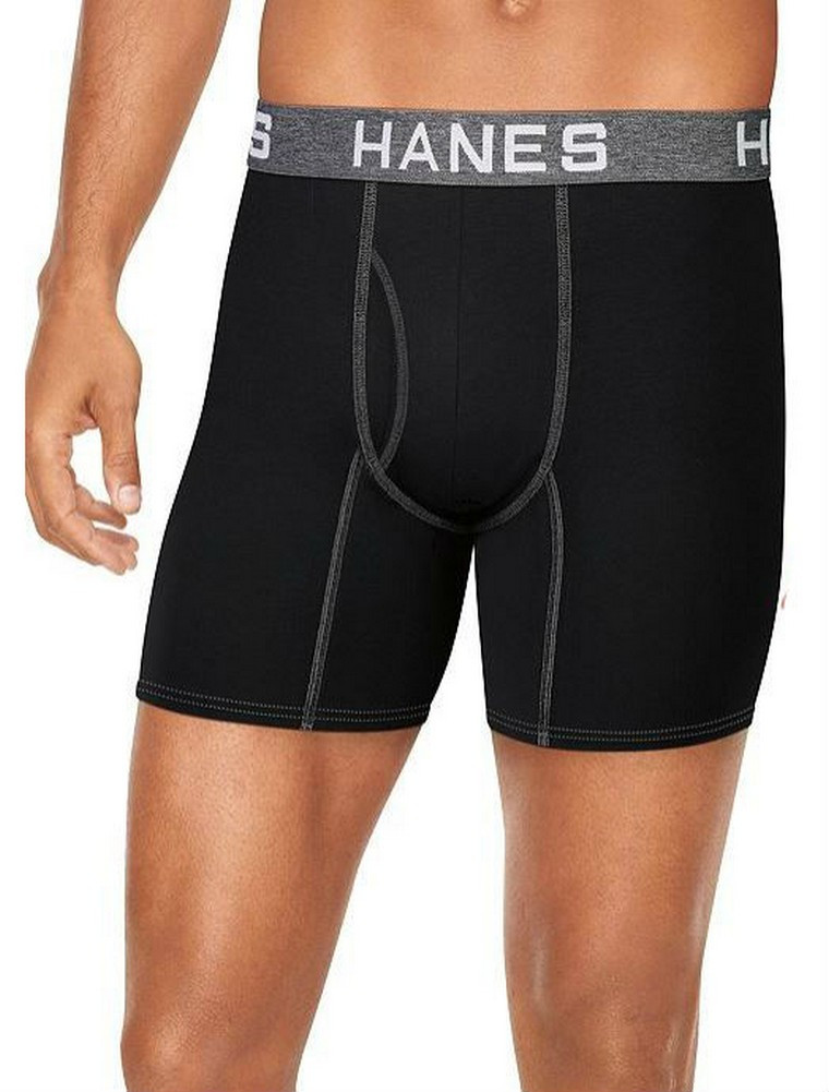 Hanes Mens Ultimate Comfort Flex Fit Boxer Briefs Underwear (4 Pk ...