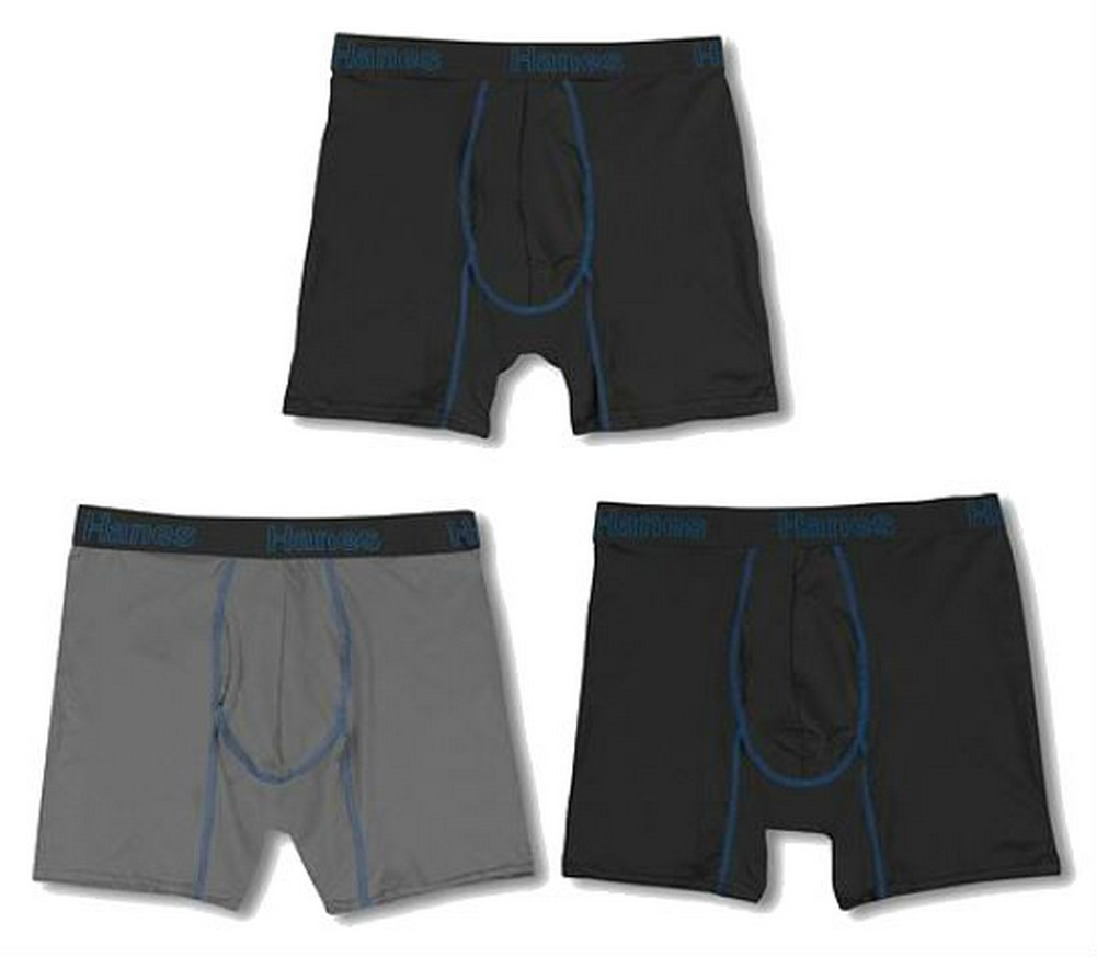 Hanes Mens Comfort Flex Fit Boxer Briefs Sport Mesh Underwear (3 Pk ...