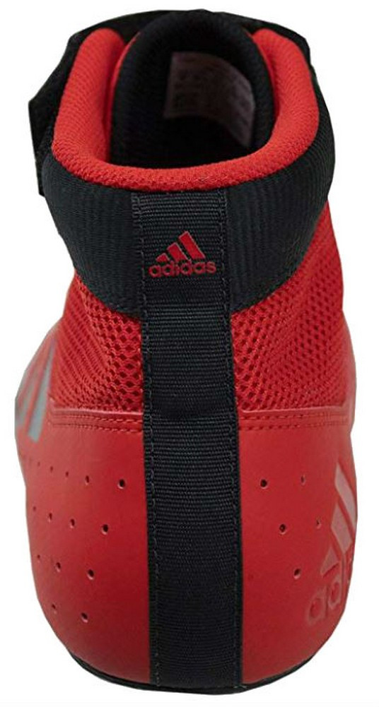 Adidas Men's Mat Hog 2.0 Wrestling Mat Shoe Ankle Strap Red/Black