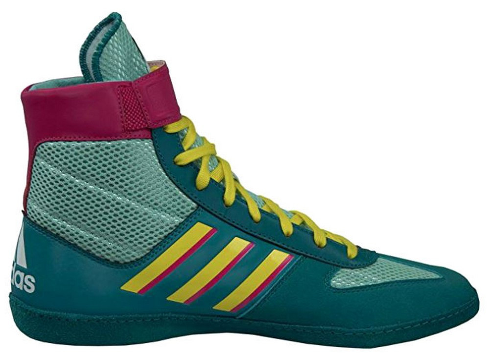 Adidas Combat Speed .5 Wrestling Mat Shoe Ankle Strap Aqua/Pink -