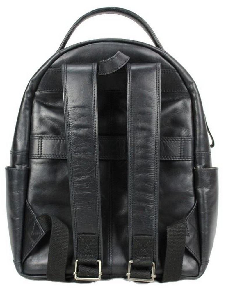 Rawlings Heritage Medium Genuine Leather Backpack Baseball Laptop Sleeve Black - Sports Diamond