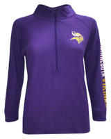 New Era Women's NFL Minnesota Vikings 1/4 Zip Athletic Jacket Sweatshirt 78051L