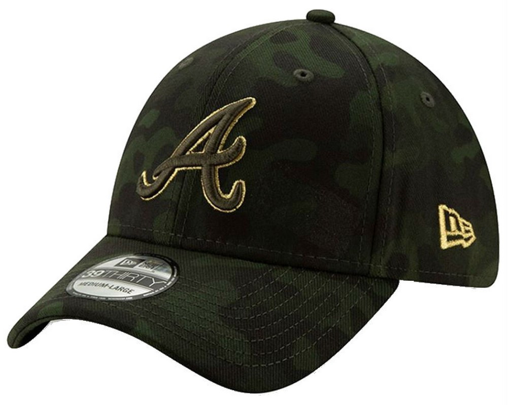 New Era 2019 MLB Atlanta Braves Hat Cap Armed Forces Day 39Thirty 3930 ...
