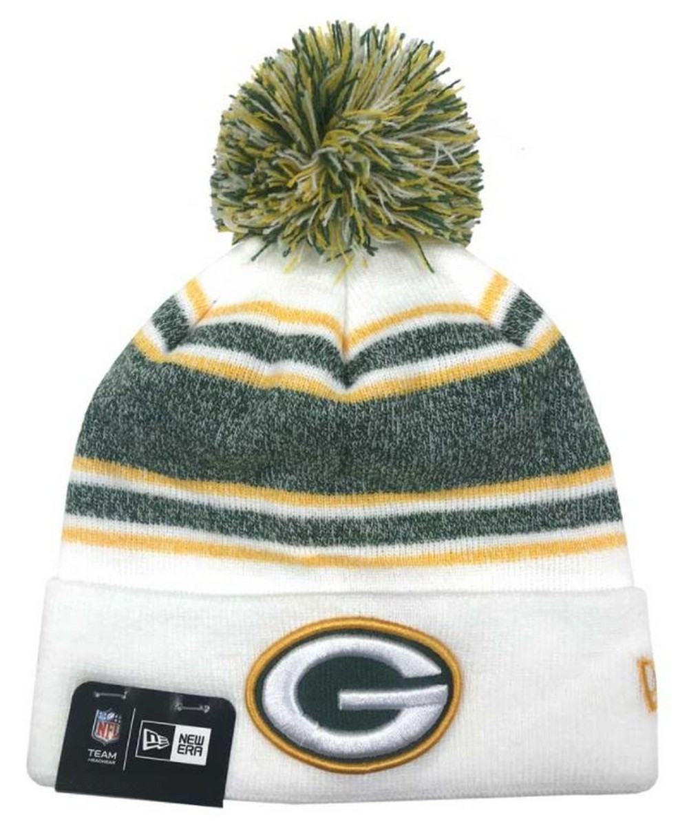New Era Green Bay Packers NFL Stocking Knit Hat Winter Beanie Sideline