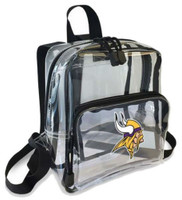 The Northwest NFL Minnesota Vikings Clear Stadium Approved Mini Backpack X-Ray Style