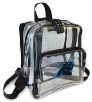 The Northwest NFL Carolina Panthers Clear Stadium Approved Mini Backpack X-Ray Style