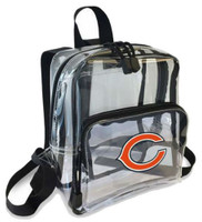 The Northwest NFL Chicago Bears Clear Stadium Approved Mini Backpack X-Ray See-thru