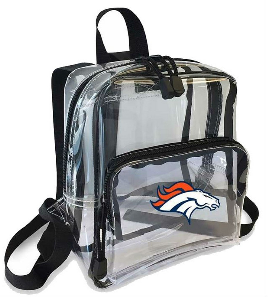 Northwest NFL Denver Broncos Clear Stadium Approved Mini Backpack XRay