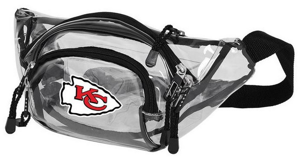 Northwest NFL Kansas City Chiefs Clear Transport Belt Bag Fanny Pack