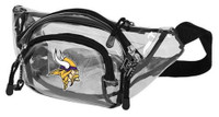 The Northwest NFL Minnesota Vikings Clear Transport Belt Bag Fanny Pack See-through