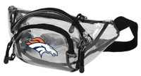 The Northwest NFL Denver Broncos Clear Transport Belt Bag Fanny Pack See-through CO