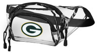 The Northwest NFL Green Bay Packers Clear Transport Belt Bag Fanny Pack See-through