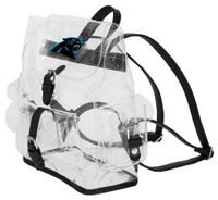 The Northwest NFL Carolina Panthers Lucia Clear Backpack Stadium Event Approved NC