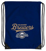 The Northwest MLB Milwaukee Brewers Team Spirit Back Sack Drawstring Sling Bag WI