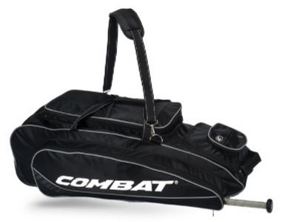 Combat Maxum Signature Roller Bag Baseball/Softball Adult Black/White
