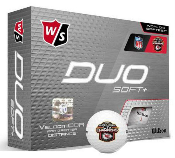 Wilson Staff NFL Super Bowl Champions Kansas City Chiefs Golf Balls Doz
