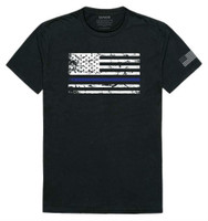 Rapid Dominance USA Flag Police Thin Blue Line Team America Tee T-Shirt