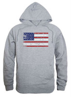 Rapid Dominance Men's USA Flag Team America Pullover Hoodie Hoody American Gray