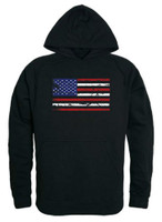 Rapid Dominance Men's USA Flag Team America Pullover Hoodie Hoody American Black