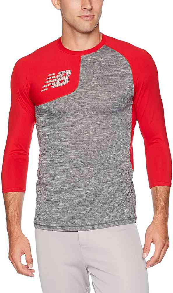 Download New Balance Mens Asym 2.0 Rightie Baseball Tee Shirt 3/4 ...