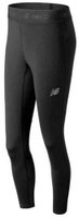 New Balance Womens Compression Tight Legging Athletic Workout Wear Black & White