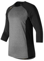 New Balance Men's 4040 3/4 Sleeve Tee 3D Flex Metallic Logo Baseball Top Colors