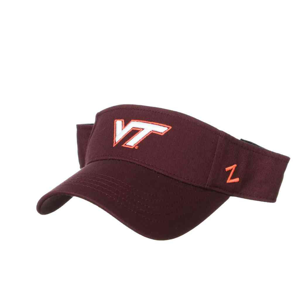 Zephyr Virginia Tech Birdie VT Visor Cap Hat College Town Hokies VPI