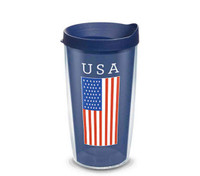 Tervis America USA Flag 16 oz. Plastic Tumbler Travel Cup Mug United States USA