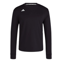 Adidas Men's Dugout Performance Long Sleeve Crewneck Pullover - Black