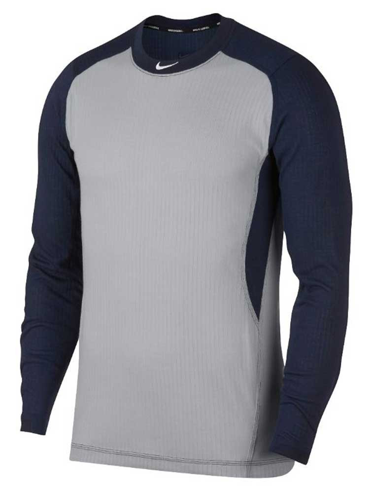 Nike Men's Baseball Long Sleeve Therma-Fit Tee Shirt T-Shirt Top Color