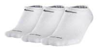 Nike Unisex Low Cut Socks Dri-Fit Half Cushioned Foot Size Medium (White-3 Pair)