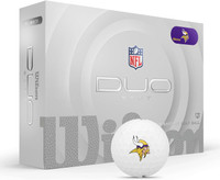 Wilson Duo Soft NFL Football Golf Balls (12 Balls) White Minnesota Vikings