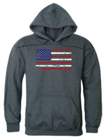 Rapid Dominance Men's USA Flag Team America Pullover Hoodie Hoody American Gray