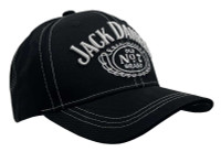 Jack Daniel's Men's Embroidered JD Old No.7 Classic Logo Baseball Hat, Black