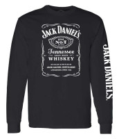 Jack Daniel's Men's Classic Jack Daniel's Logo Long Sleeve T-Shirt, Black
