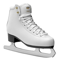 Roces Women's Welkin Lace-Up Figure Ice Skates, Leather & PVC White