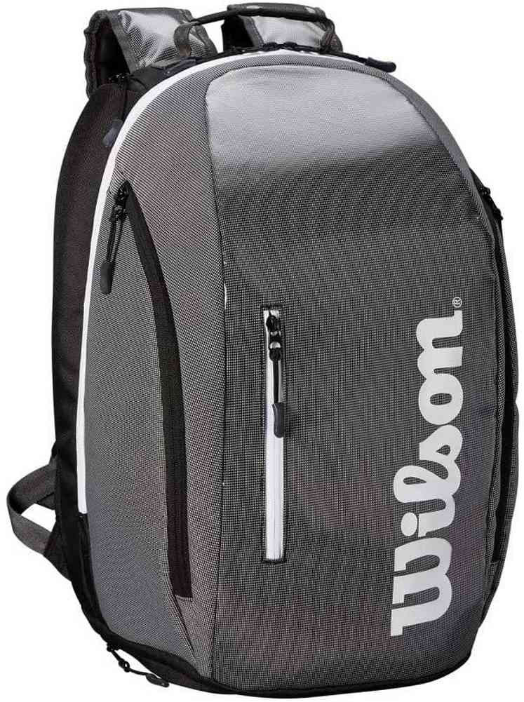 Wilson Super Tour Tennis Backpack Bag Holds 2 Racquets Rackets (Black