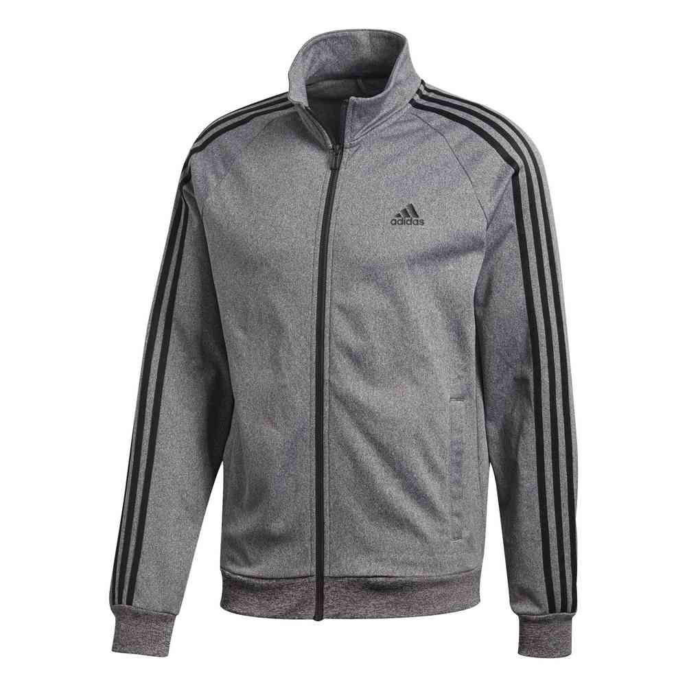 Adidas Men's Essentials Track Jacket Full Zipper Coat Triple Stripe