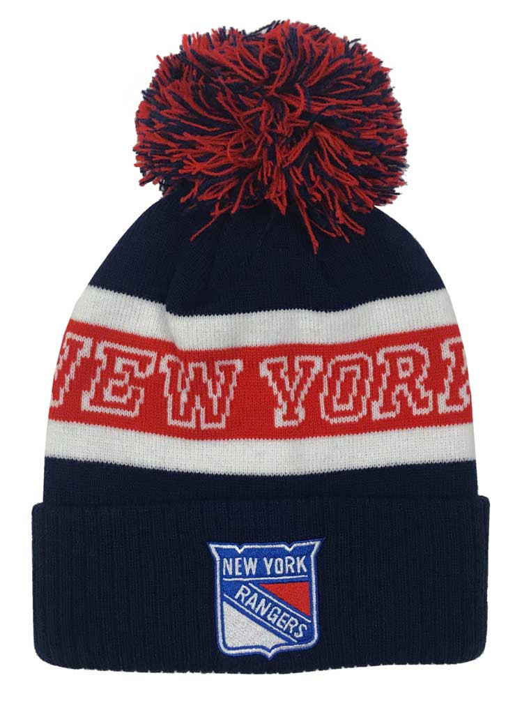 Adidas Men's New York Rangers NHL Hockey Knit Hat Beanie Skull Cap