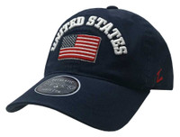 Zephyr United States USA Flag Prewashed Baseball Cap Hat Embroider Patch Adjust