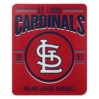 Northwest MLB Fleece 50"x60" Throw Blanket Baseball SouthPaw St Louis Cardinals