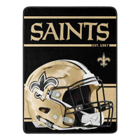 The Northwest NFL 46"x60" Throw Blanket Football Micro Run Fleece New Orleans Saints