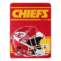 The Northwest NFL 46"x60" Throw Blanket Football Micro Run Fleece Kansas City Chiefs