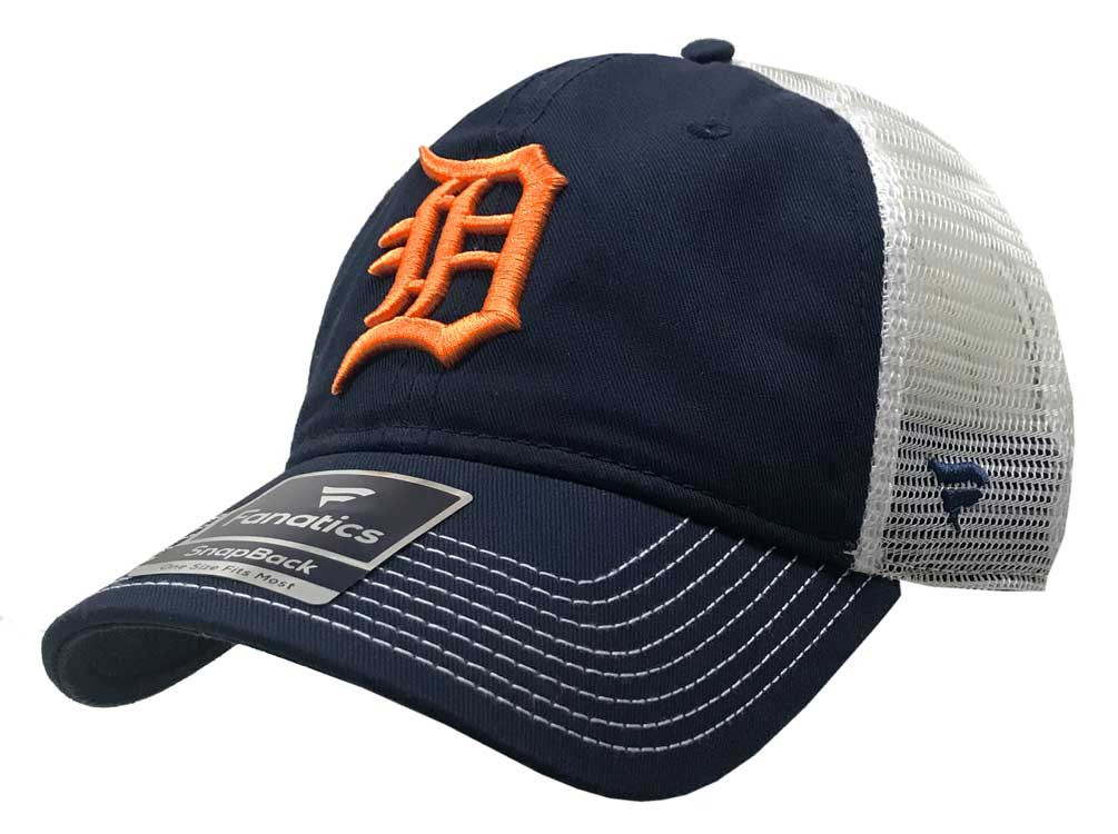 Fanatics MLB Detroit Tigers Baseball Cap Logo Mesh Back Adjust Hat 