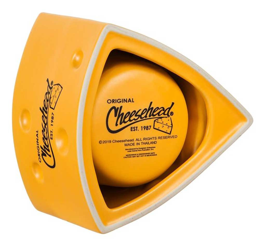 Original Cheesehead Ceramic Cheese Wedge Coffee Mug - Gold