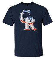 Fanatics Men MLB Colorado Rockies BannerWave Tee T-Shirt Short Sleeve Baseball
