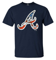 Fanatics Mens MLB Atlanta Braves BannerWave Tee T-Shirt Short Sleeve Baseball