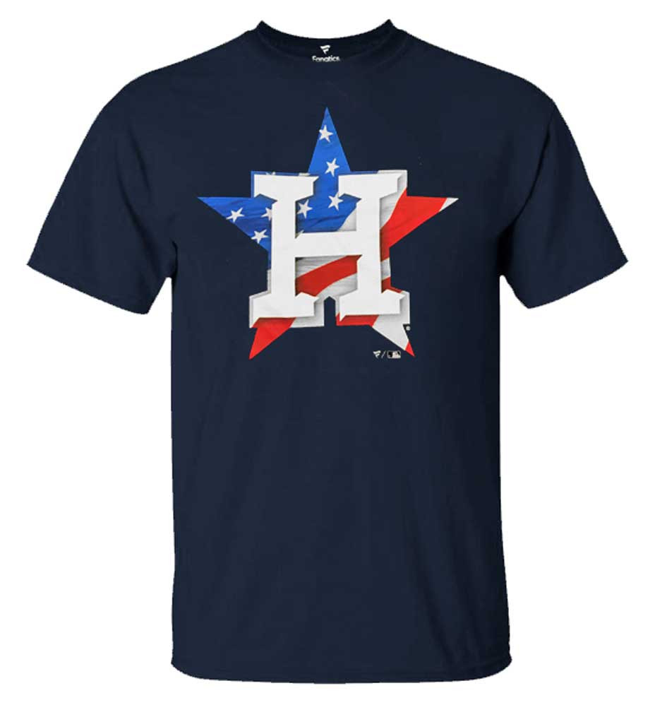 Fanatics Mens MLB Houston Astros BannerWave Tee T-Shirt Short