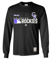 Majestic Mens MLB Colorado Rockies Distinction Tee T-Shirt Long Sleeve Baseball