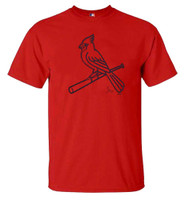 Fanatics Mens MLB St Louis Cardinals Distressed Wordmark Tee T-Shirt Baseball